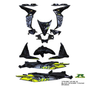 ΚΟΣΤΟΥΜΙ ΠΛΑΣΤΙΚΑ ΣΕΤ ΓΙΑ SYM VF 185 VR46 BLACK RAPIDO