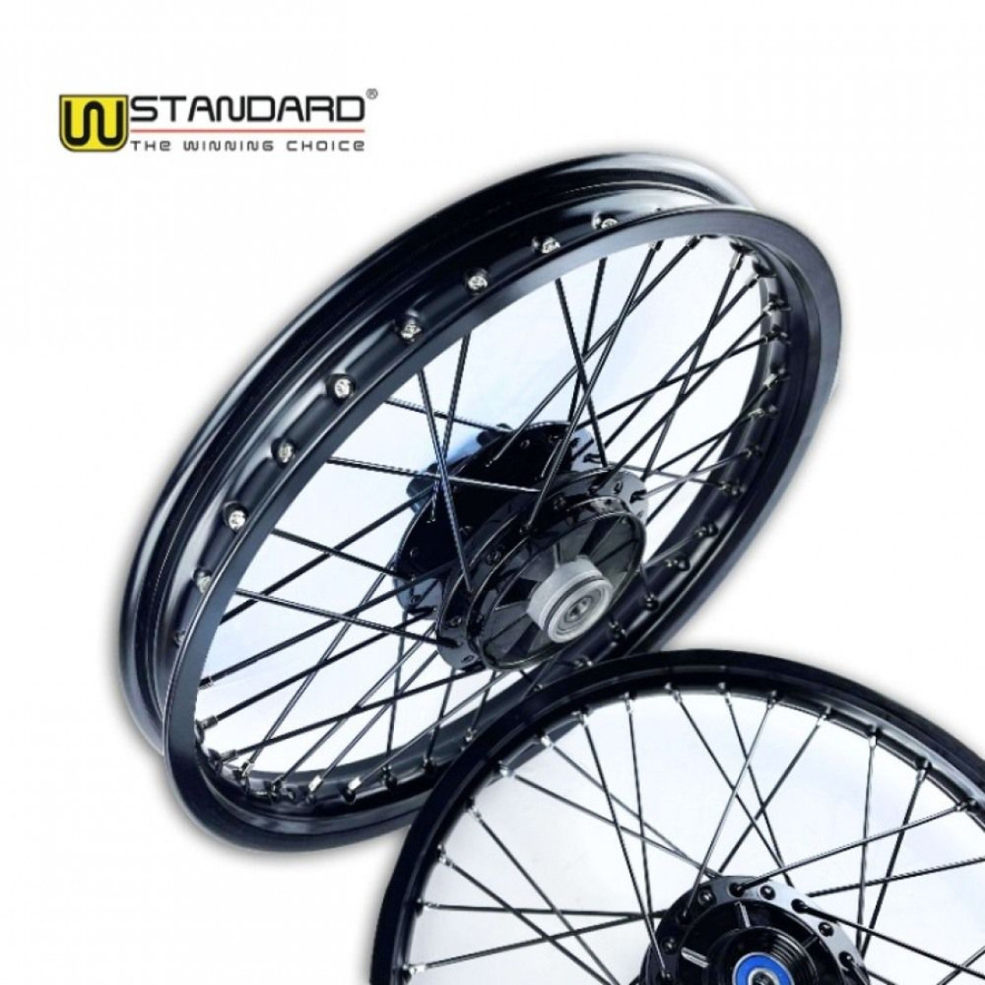 ΖΑΝΤΕΣ W-STANDARD ΜΑΥΡΕΣ ΜΕ ΜΑΥΡΕΣ ΑΚΤΙΝΕΣ HONDA GLX 50 / HONDA GLX 90 / HONDA C 50