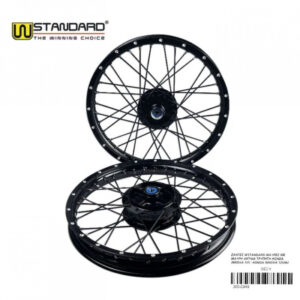 ΖΑΝΤΕΣ W-STANDARD ΜΑΥΡΕΣ ΜΕ ΜΑΥΡΗ ΑΚΤΙΝΑ ΤΡΥΠΗΤΗ YAMAHA CRYPTON-X 135 / YAMAHA CRYPTON T 110 / YAMAHA CRYPTON-S 115