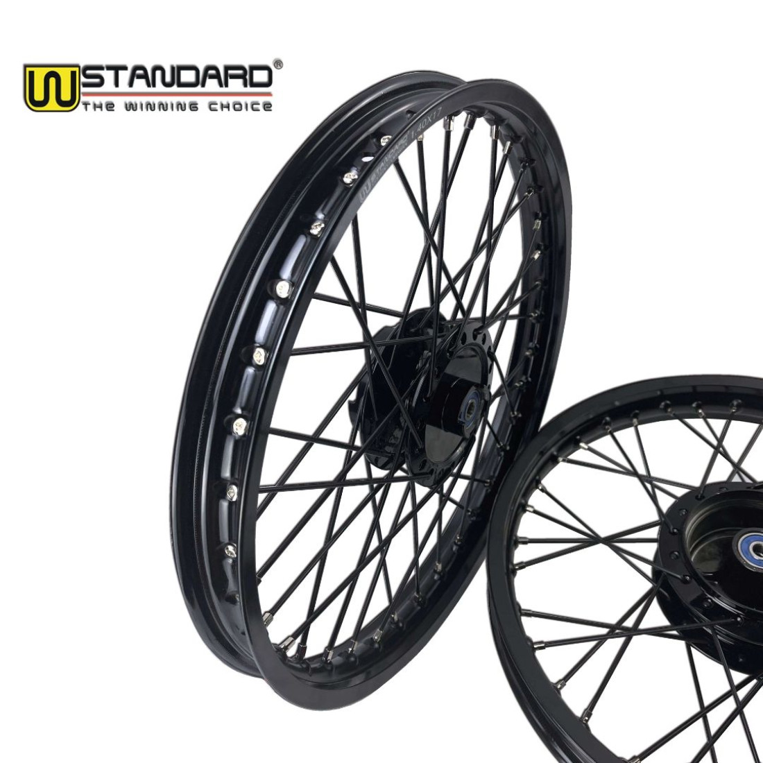 ΖΑΝΤΕΣ W-STANDARD ΜΑΥΡΕΣ ΜΕ ΜΑΥΡΕΣ ΑΚΤΙΝΕΣ HONDA WAVE 110 / HONDA ASTREA GRAND-X 110