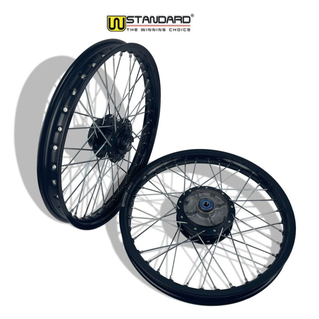 ΖΑΝΤΕΣ W-STANDARD ΜΑΥΡΕΣ ΜΕ ΝΙΚΕΛ ΑΚΤΙΝΑ HONDA INNOVA 125 ΚΑΡΜΠΥΡΑΤΕΡ / HONDA INNOVA 125 INJECTION