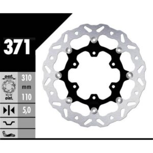 ΔΙΣΚΟΠΛΑΚΑ FR SUZUKI GSX-S 1000 '15-'25 ARTRAX (EL)