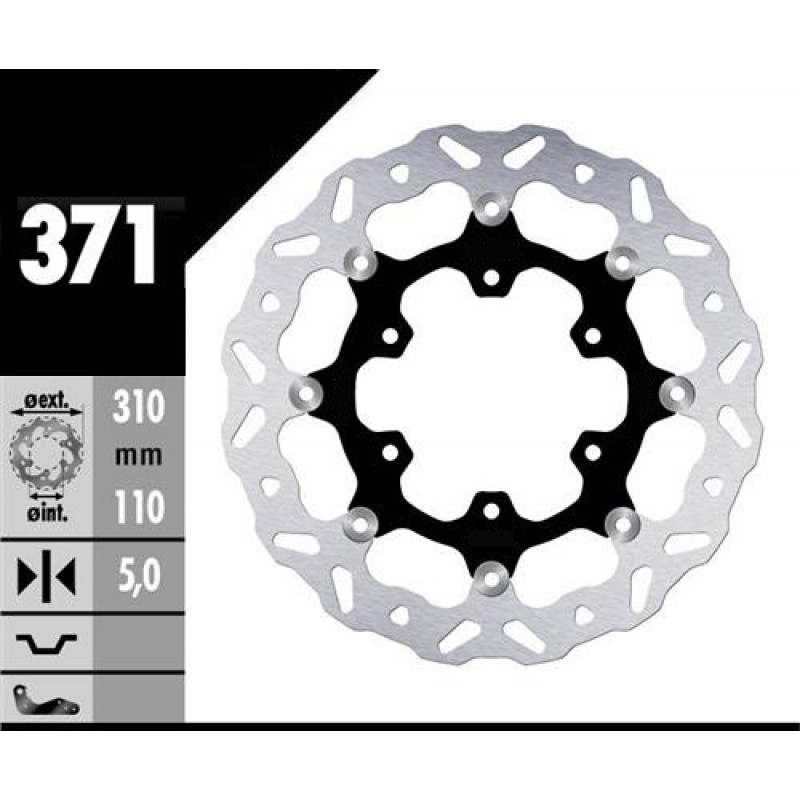 ΔΙΣΚΟΠΛΑΚΑ FR SUZUKI GSX-S 1000 '15-'25 ARTRAX (EL)