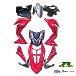 ΚΟΣΤΟΥΜΙ ΠΛΑΣΤΙΚΑ ΣΕΤ ΓΙΑ HONDA GTR 150 V1 RED / GREY ΧΩΡΙΣ ΜΑΤ ΠΛΑΣΤΙΚΑ RAPIDO