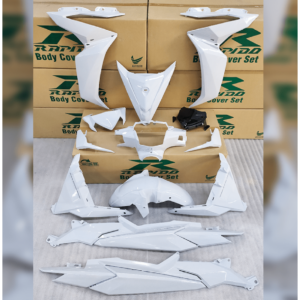 ΚΟΣΤΟΥΜΙ ΠΛΑΣΤΙΚΑ ΣΕΤ ΓΙΑ SYM VF 185 METALLIC WHITE RAPIDO