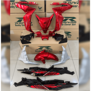 ΚΟΣΤΟΥΜΙ ΠΛΑΣΤΙΚΑ ΣΕΤ ΓΙΑ SYM VF 185 ΜΑΥΡΟ / ΚΟΚΚΙΝΟ / ΛΕΥΚΟ RAPIDO
