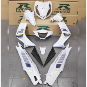 ΚΟΣΤΟΥΜΙ ΠΛΑΣΤΙΚΑ ΣΕΤ ΓΙΑ YAMAHA CRYPTON-X 135 MASTER STREET WHITE RAPIDO