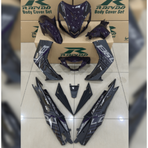 ΚΟΣΤΟΥΜΙ ΠΛΑΣΤΙΚΑ ΣΕΤ ΓΙΑ YAMAHA CRYPTON-X 135 PURPLE / GREY / BLACK RAPIDO