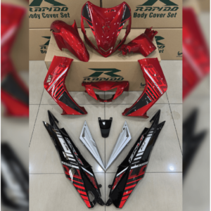 ΚΟΣΤΟΥΜΙ ΠΛΑΣΤΙΚΑ ΣΕΤ ΓΙΑ YAMAHA CRYPTON-X 135 RED / WHITE / BLACK RAPIDO