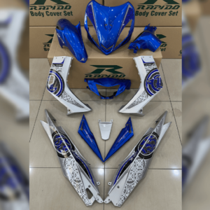 ΚΟΣΤΟΥΜΙ ΠΛΑΣΤΙΚΑ ΣΕΤ ΓΙΑ YAMAHA CRYPTON-X 135 BLUE / SILVER RAPIDO